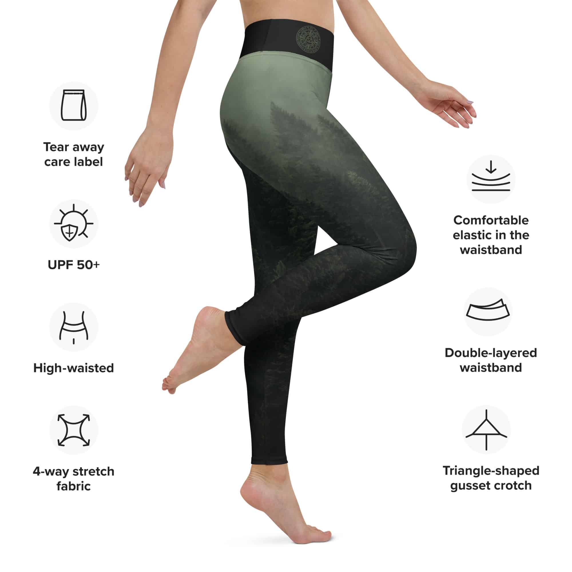 Yoga Leggings – Wheel of the Year – Woodland Serenity - Bottoms